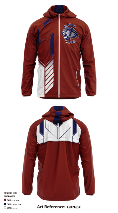 Luella Middle School Football 46435143 Windbreaker - 1