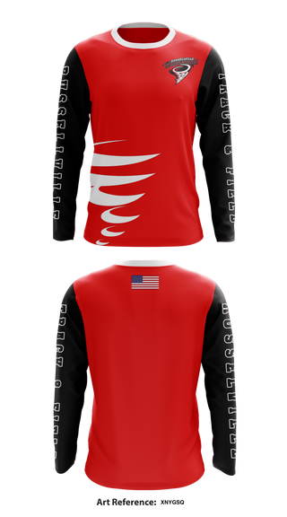 Long Sleeve Performance Shirt, Russellville track and field, Track & Field, Teamtime, Team time, sublimation, custom sports apparel, team uniforms, spirit wear, spiritwear, sports uniforms, custom shirts, team store, custom team store, fundraiser sports, apparel fundraiser