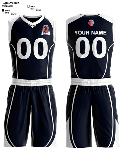 AAUBoys Basketball 19305589 Basketball Uniform - 1