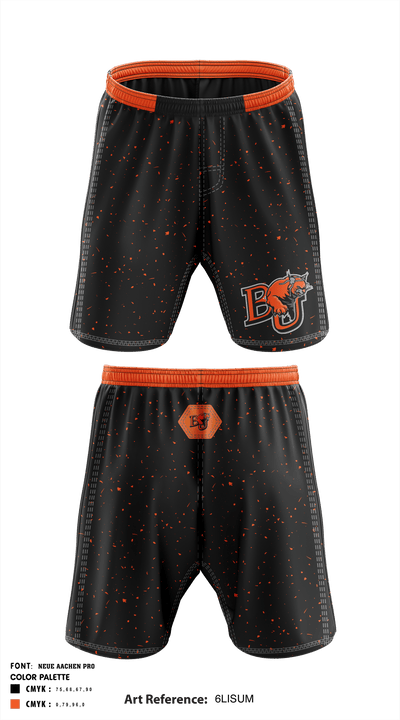 Baker University Wrestling 44034728 Fight Shorts - 1