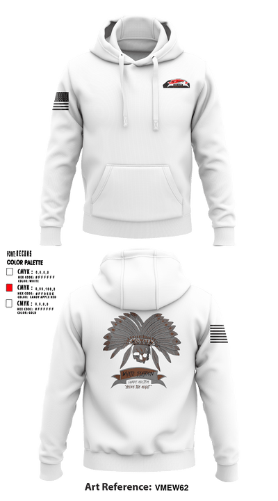 White Platoon, A TRP, 8-1 CAV 73751162 Hoodie - 1