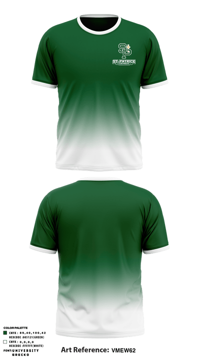 St Patrick Catholic High School Tennis 26188884 Short Sleeve Performance Shirt - 1