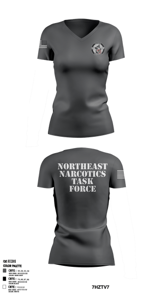Women's Short Sleeve Vneck Shirt, , Police, Teamtime, Team time, sublimation, custom sports apparel, team uniforms, spirit wear, spiritwear, sports uniforms, custom shirts, team store, custom team store, fundraiser sports, apparel fundraiser