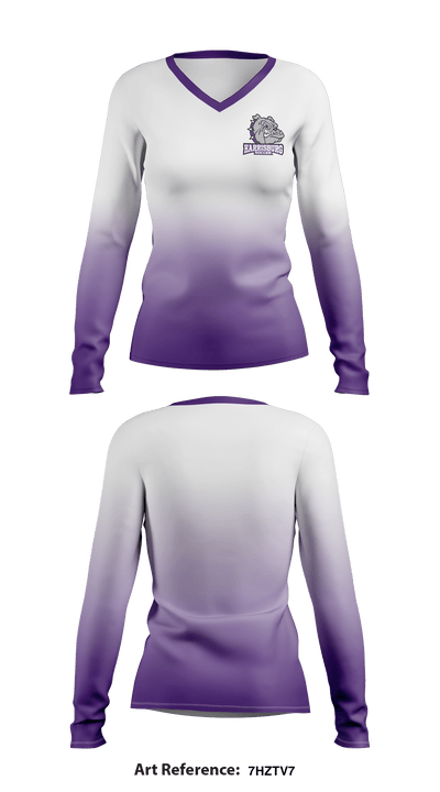 Harrisburg Soccer 61028072 Women's Long Sleeve V-neck Shirt - 1