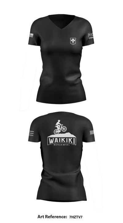 Waikiki Bicycle Detail 39283134 Women's Short Sleeve V-neck Shirt - 1