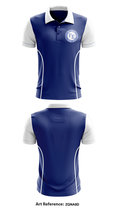 Fort Edward High School Basketball 51900355 Short Sleeve Performance Polo - 1