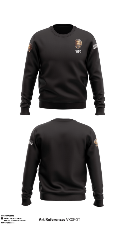 Winchester Police Department 95350868 Crew Neck Sweatshirt - 1