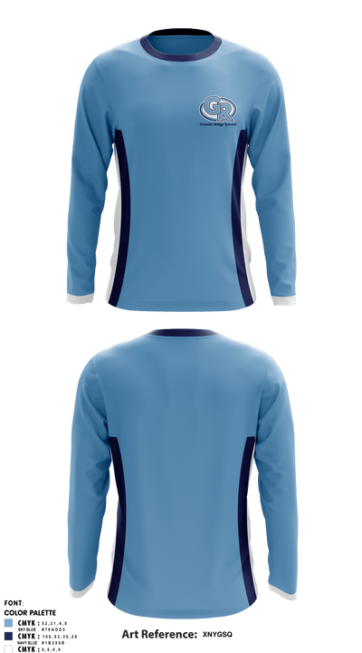 Granite Ridge School 76230742 Long Sleeve Performance Shirt - 1