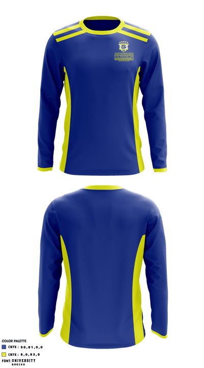 SUNNYVALE RAIDERS YOUTH SPORTS ASSOCIATION Football  12666907 Long Sleeve Performance Shirt - 1