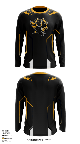 Long Sleeve Performance Shirt, Chesnee Middle School Football, Football, Teamtime, Team time, sublimation, custom sports apparel, team uniforms, spirit wear, spiritwear, sports uniforms, custom shirts, team store, custom team store, fundraiser sports, apparel fundraiser