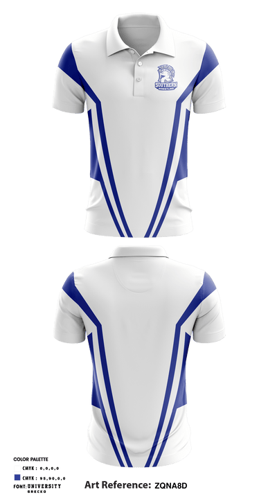 Southern High School Wrestling 65040705 Short Sleeve Performance Polo - 1