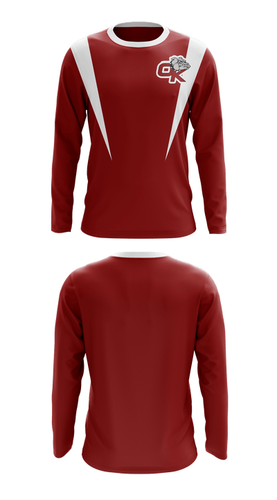 Okanogan High School Cheer 9964188 Long Sleeve Performance Shirt - 1