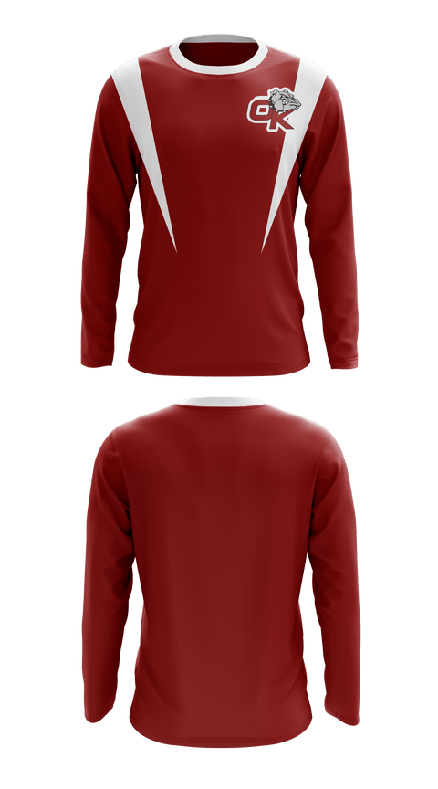 Long Sleeve Performance Shirt, Okanogan High School Cheer, School Spirit Store, Teamtime, Team time, sublimation, custom sports apparel, team uniforms, spirit wear, spiritwear, sports uniforms, custom shirts, team store, custom team store, fundraiser sports, apparel fundraiser