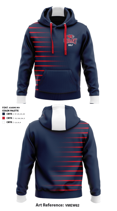James B Conant High School Golf 15736330 Hoodie - 1