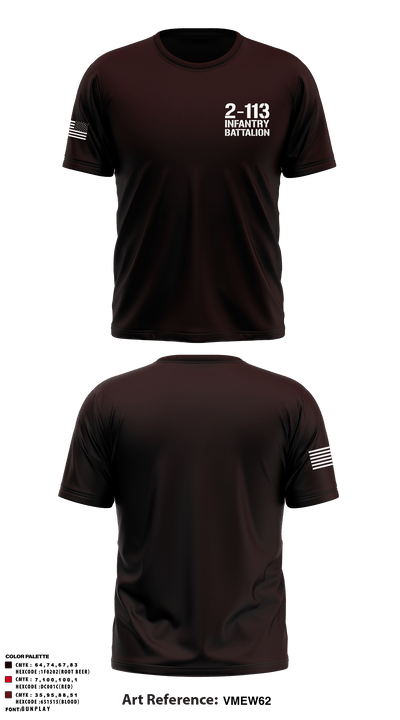 2-113 Infantry Battalion 17393879 Short Sleeve Performance Shirt - 1