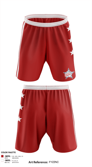 Athletic Shorts With Pockets, Shooting Star Basketball, Men's Basketball, Teamtime, Team time, sublimation, custom sports apparel, team uniforms, spirit wear, spiritwear, sports uniforms, custom shirts, team store, custom team store, fundraiser sports, apparel fundraiser