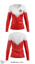 East Side High School Lacrosse 36025733 Women's Long Sleeve V-neck Shirt - 1