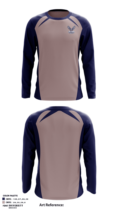 James Madison High School Golf 26337562 Long Sleeve Performance Shirt - 1
