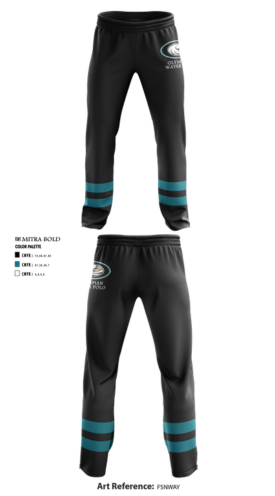 Olympian High School Water Polo 12551921 Sweatpants - 1