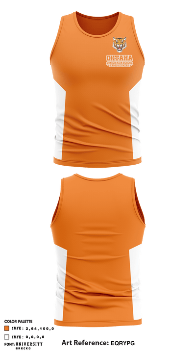 Oktaha Junior High School Cross Country 39399040 Tank Top - 1