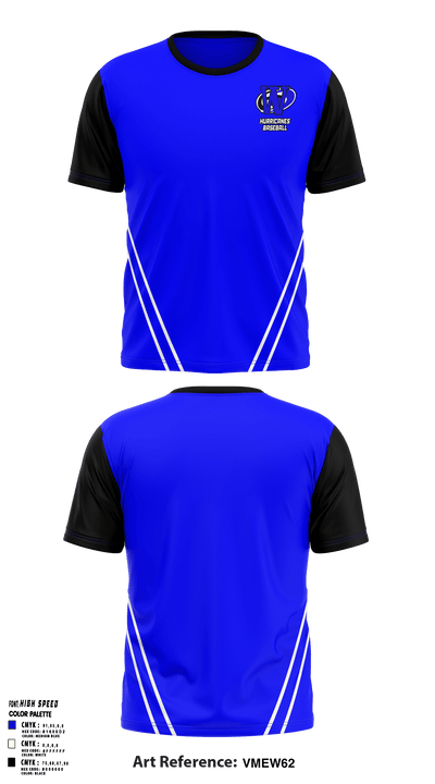 Hurricanes Baseball 17478298 Short Sleeve Performance Shirt - 2