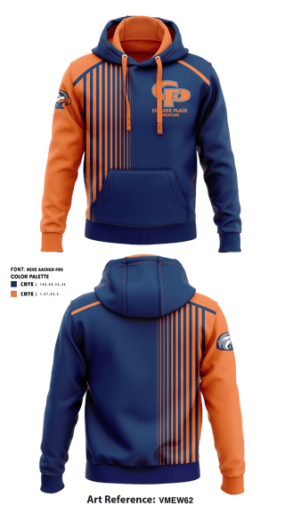 Hoodie, College Place High School Wrestling, Wrestling, Teamtime, Team time, sublimation, custom sports apparel, team uniforms, spirit wear, spiritwear, sports uniforms, custom shirts, team store, custom team store, fundraiser sports, apparel fundraiser