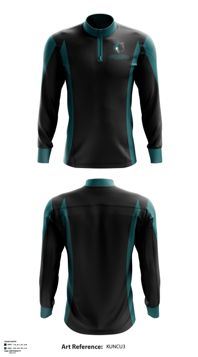 Westminster High School Cheer 70237179 Quarter Zip Jacket - 1