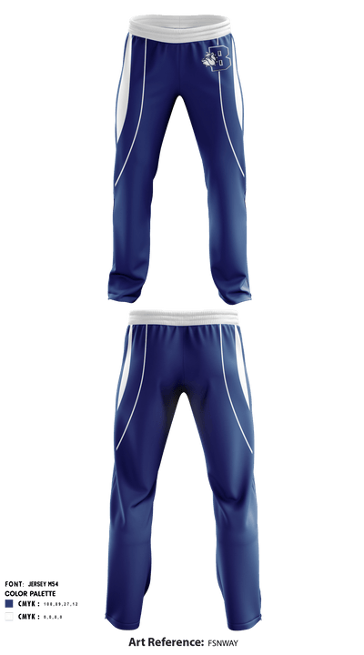 Burbank High School Golf 15117799 Sweatpants - 1