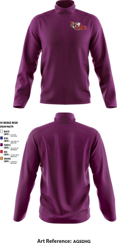 B Buzz Baseball League 70409945 Fleece Jacket - 4
