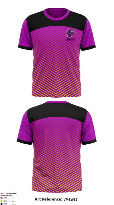 Temecula Mustangs 81044733 Short Sleeve Performance Shirt - 1