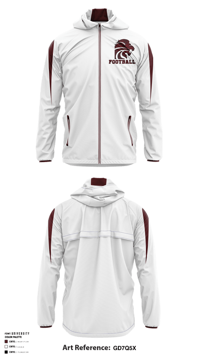Lansing Youth football 95859201 Windbreaker - 1