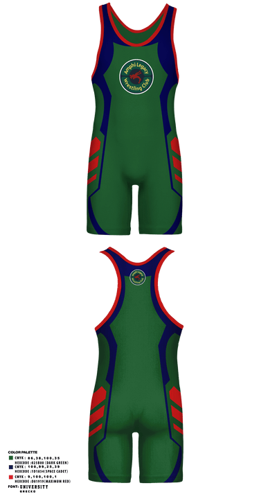 Amphi Legacy Wrestling Club 71655946 Wrestling Singlet - 2