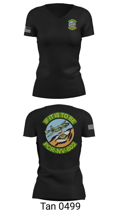 802 10924954 Women's Short Sleeve V-neck Shirt - 23