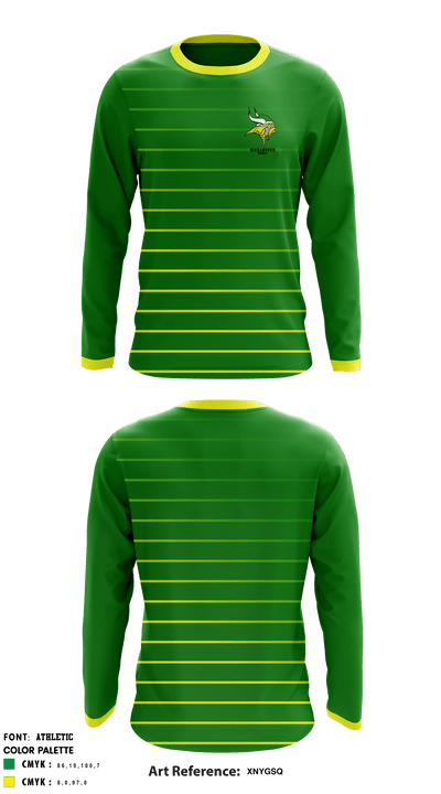 Richardson North Junior High School Track 50975677 Long Sleeve Performance Shirt - 1