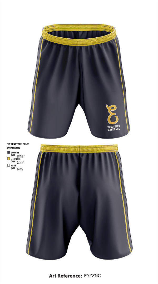 Athletic Shorts With Pockets, Electrics, Baseball, Teamtime, Team time, sublimation, custom sports apparel, team uniforms, spirit wear, spiritwear, sports uniforms, custom shirts, team store, custom team store, fundraiser sports, apparel fundraiser