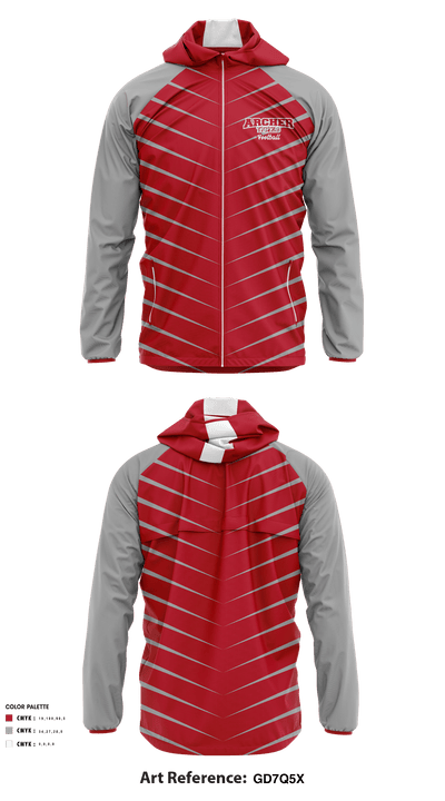 Archer Athletic Association 85302557 Windbreaker - 9