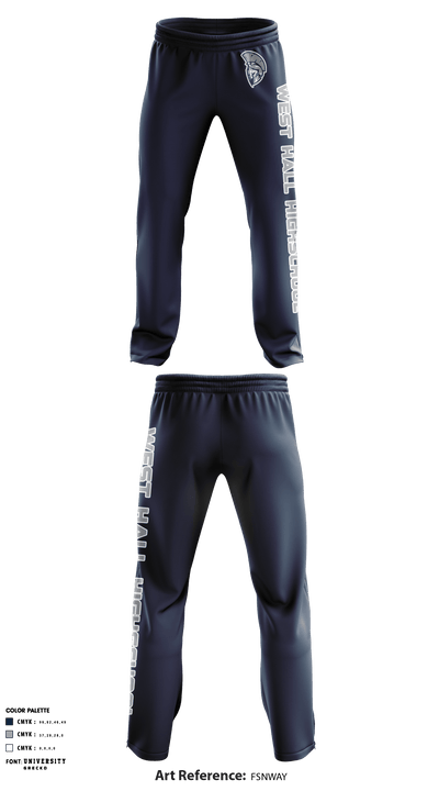 West Hall High School Football 10770595 Sweatpants - 1