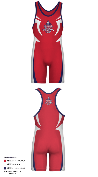 Justin Garza High School Wrestling 54592877 Wrestling Singlet - 1
