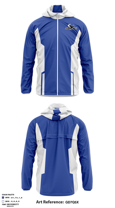 Ocean Bay Middle School Football 5142363 Windbreaker - 1