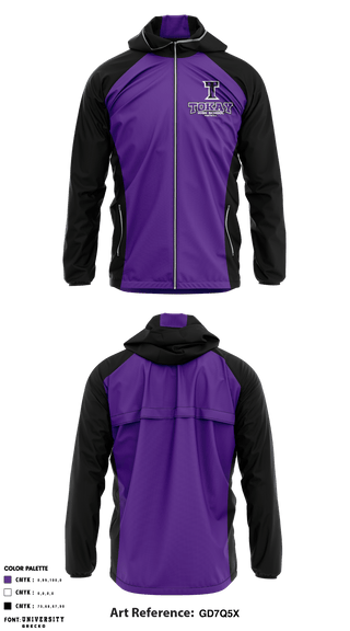 Windbreaker, Tokay High School Football, Football, Teamtime, Team time, sublimation, custom sports apparel, team uniforms, spirit wear, spiritwear, sports uniforms, custom shirts, team store, custom team store, fundraiser sports, apparel fundraiser