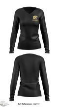 Hernando High School Cross Country 34767587 Women's Long Sleeve V-neck Shirt - 1
