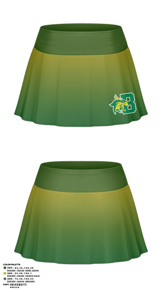 Skort, Bobcat Tennis, Tennis, Teamtime, Team time, sublimation, custom sports apparel, team uniforms, spirit wear, spiritwear, sports uniforms, custom shirts, team store, custom team store, fundraiser sports, apparel fundraiser