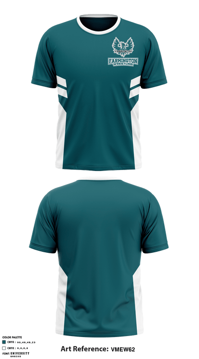 Farmington High School Wrestling 66823169 Short Sleeve Performance Shirt - 1