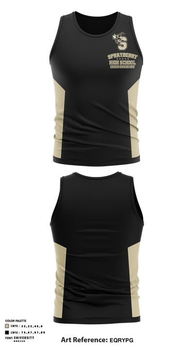 Sprayberry High School Cross Country 9493980 Tank Top - 1