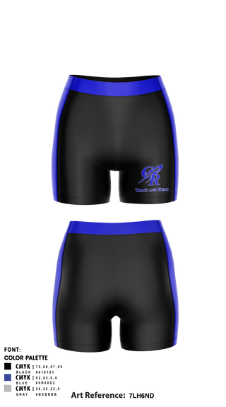 Women's Compression Shorts, Central High School Track & Field, Track & Field, Teamtime, Team time, sublimation, custom sports apparel, team uniforms, spirit wear, spiritwear, sports uniforms, custom shirts, team store, custom team store, fundraiser sports, apparel fundraiser