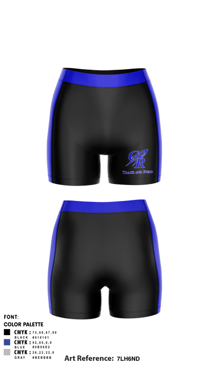 Central High School Track & Field 51532384 Women's Compression Shorts - 1