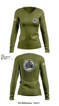160th 37802004 Women's Long Sleeve V-neck Shirt - 2