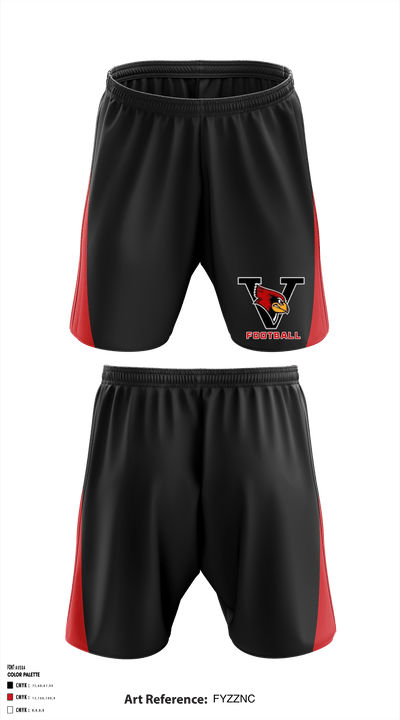 Verdigris Youth Football and Cheer 25693594 Athletic Shorts With Pockets - 1