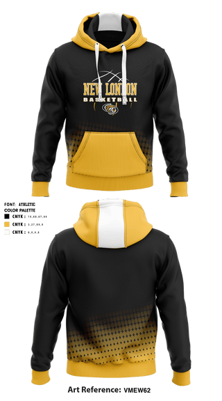 Hoodie, New London Community High School Basketball, Women's Basketball, Teamtime, Team time, sublimation, custom sports apparel, team uniforms, spirit wear, spiritwear, sports uniforms, custom shirts, team store, custom team store, fundraiser sports, apparel fundraiser