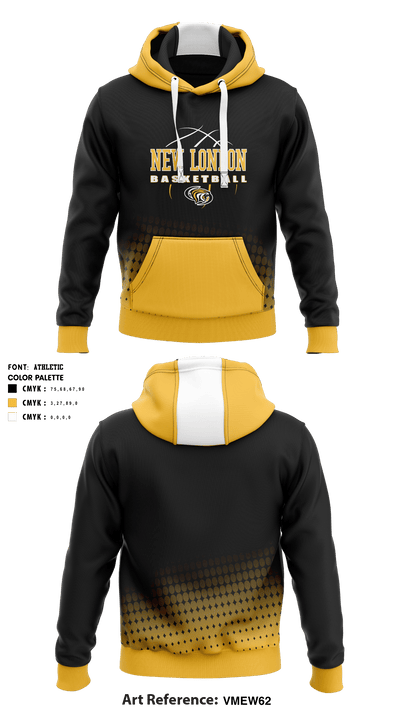 New London Community High School Basketball 49113902 Hoodie - 1